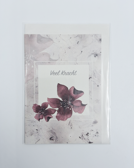 Condolence card much strength (F11094)