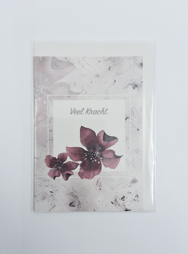Wenskaart condoleance veel kracht (F11094)