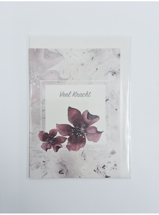 Wenskaart condoleance veel kracht (F11094)