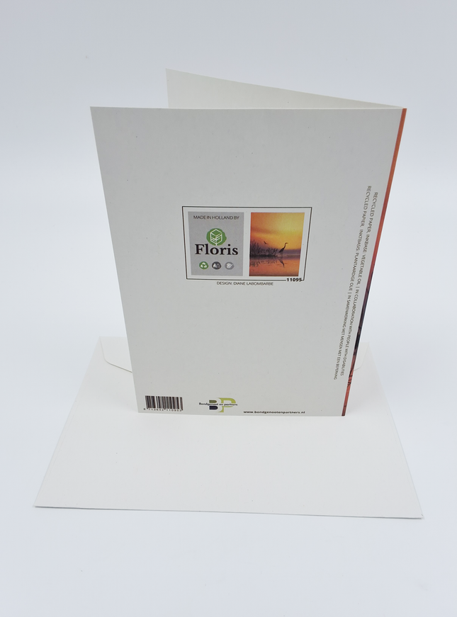Wenskaart condoleance ondergaande zon (F11095)