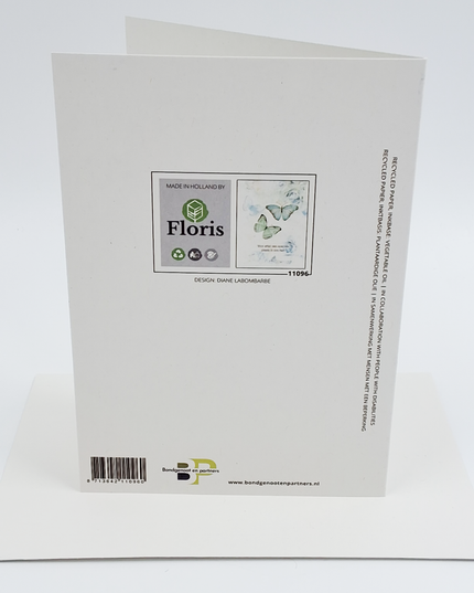 Wenskaart condoleance vlinders, voor altijd … (F11096)