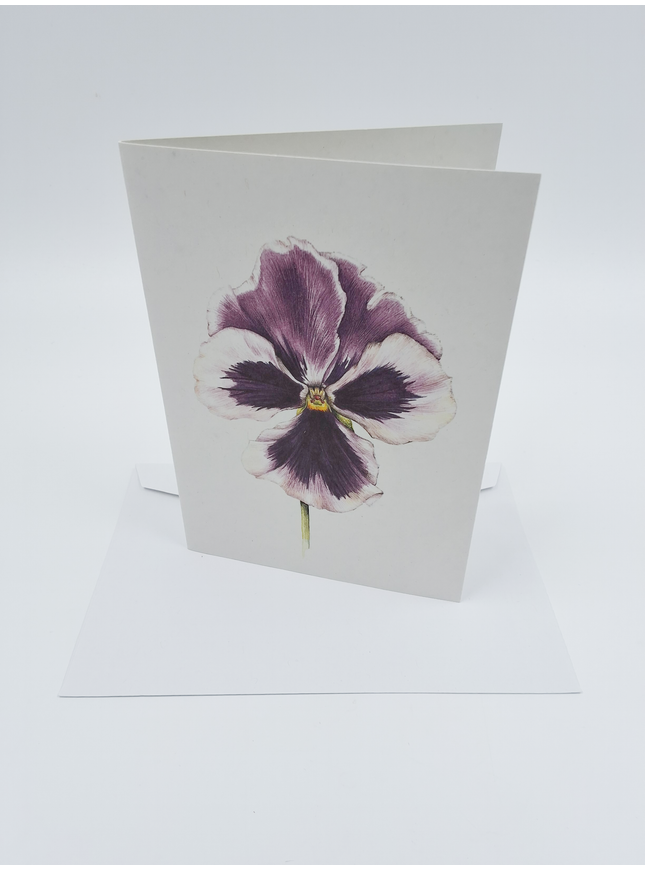 carte de vœux violette