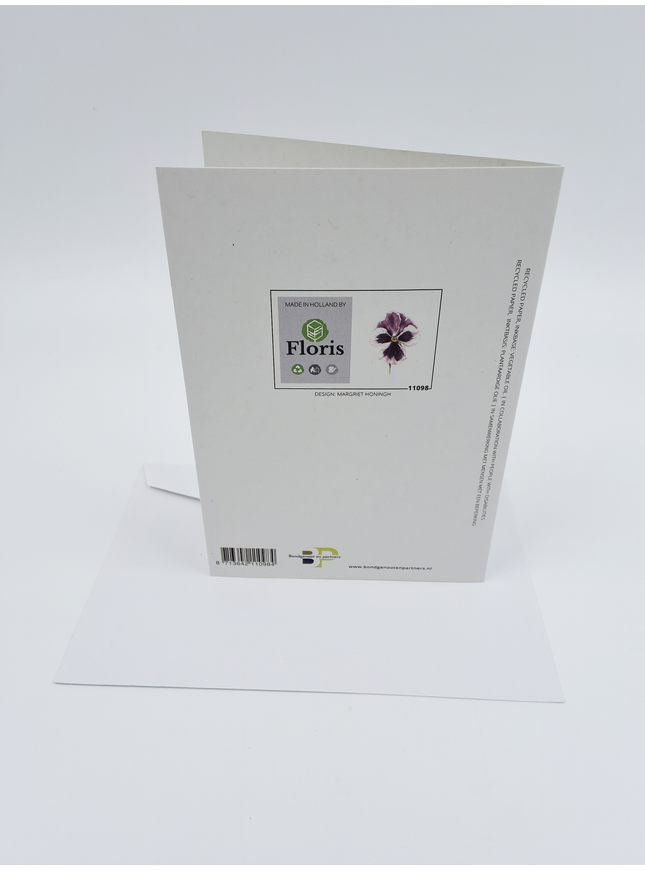 carte de vœux violette