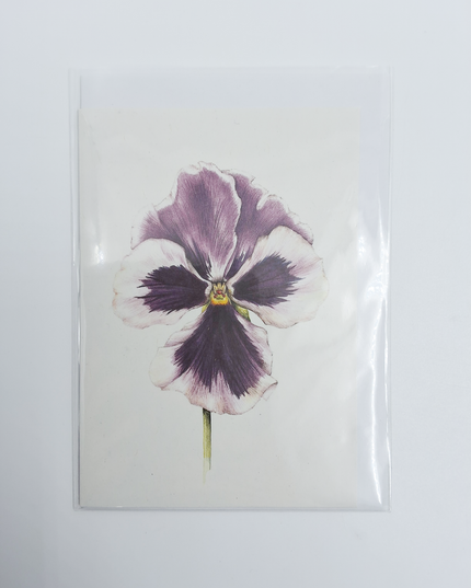 Greeting card purple violin (F11098)