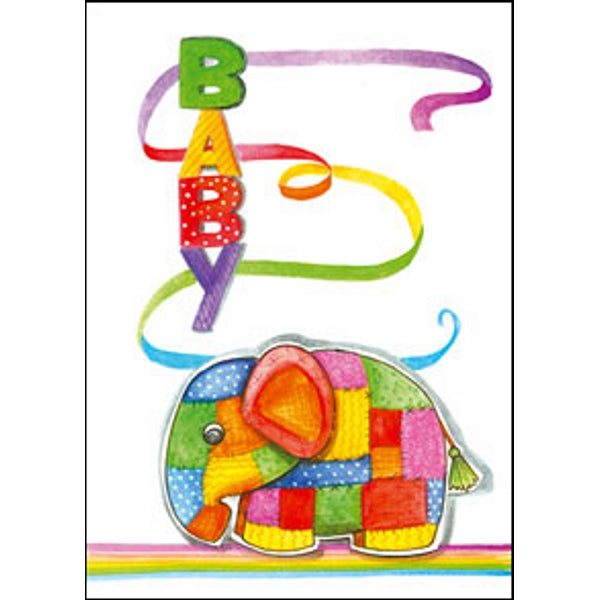 Wenskaart olifant baby (F11101)