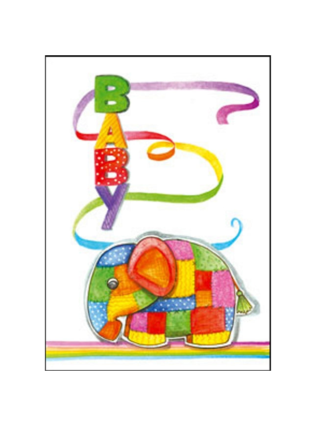 Wenskaart olifant baby (F11101)