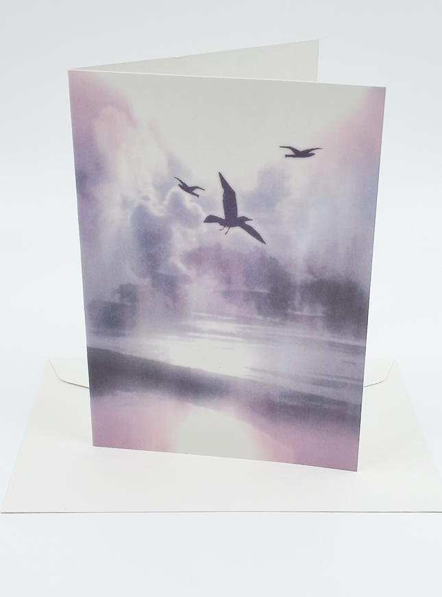 Wenskaart vogels condoleance (F11218)