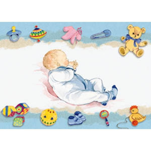 Wenskaart baby zoon (F11247)