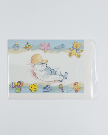 Wenskaart baby zoon (F11247)