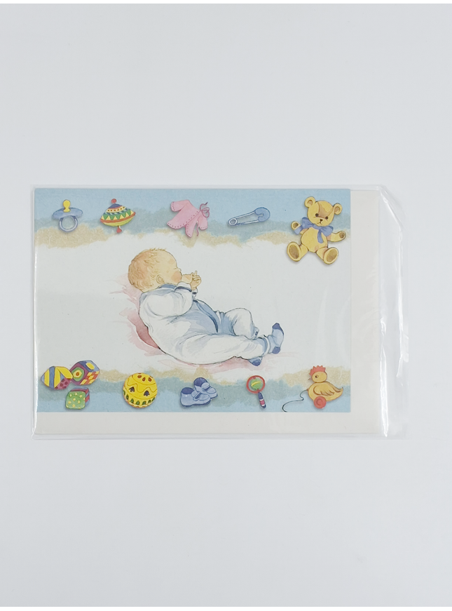 Wenskaart baby zoon (F11247)