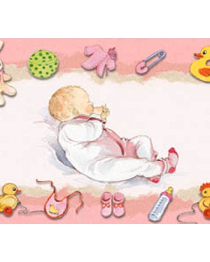 Greeting card baby girl (F11248)