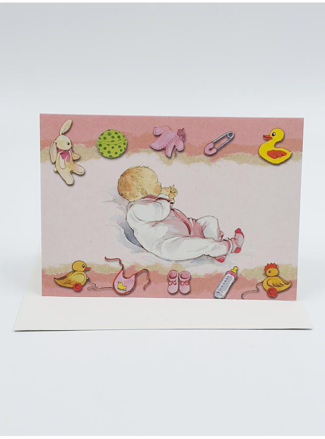 Wenskaart baby dochter (F11248)