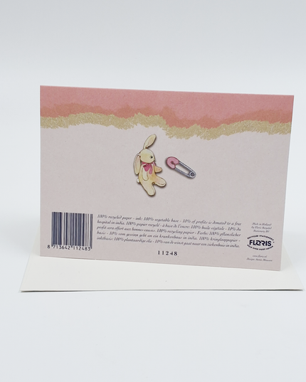 Greeting card baby girl (F11248)