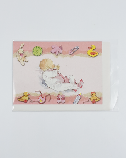 Greeting card baby girl (F11248)