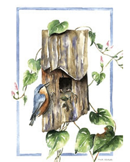 greeting card birdhouse (F11307)