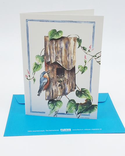 greeting card birdhouse (F11307)