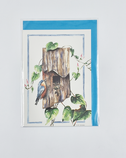 greeting card birdhouse (F11307)