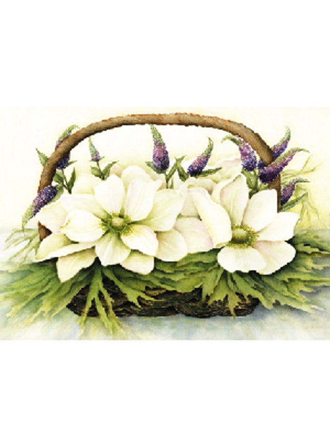 Wenskaart anemonen en veronica (F11395)