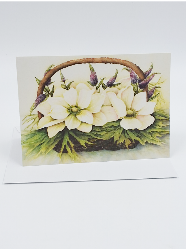 Wenskaart anemonen en veronica (F11395)