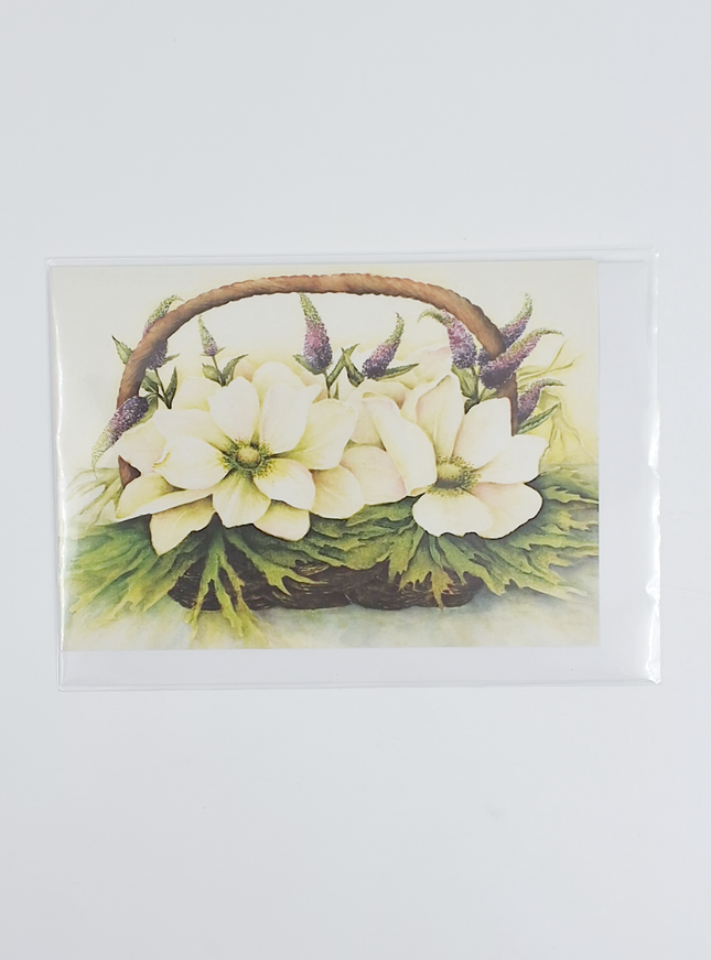 Wenskaart anemonen en veronica (F11395)