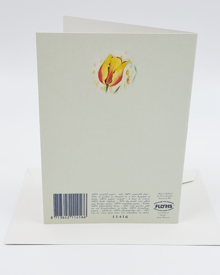 Greeting card tulips clogs (F11416)