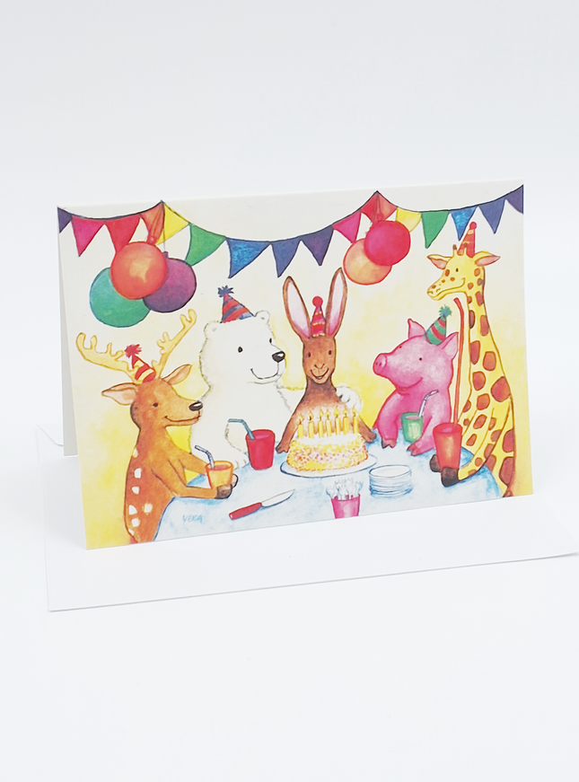 Wenskaart dierenfeest (F11417)