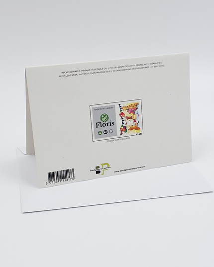 Greeting card animal party (F11417)