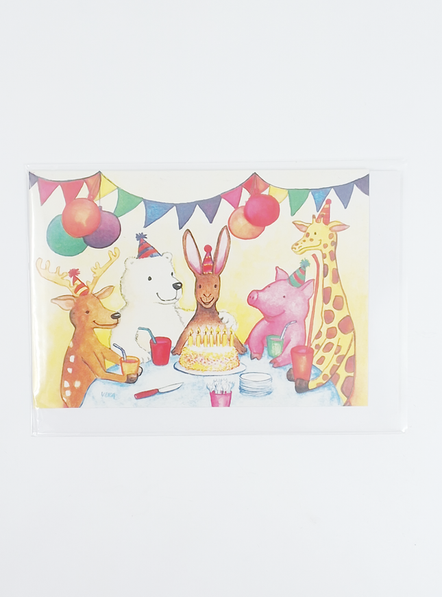Wenskaart dierenfeest (F11417)