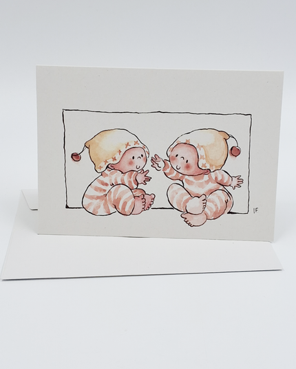 Greeting card twins (F11462)