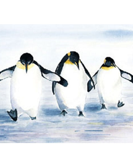 Greeting card 3 penguins (F11521)