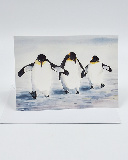 Greeting card 3 penguins (F11521)