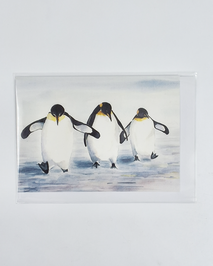 Greeting card 3 penguins (F11521)