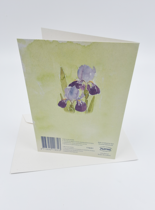 Wenskaart iris Dini (F11631)