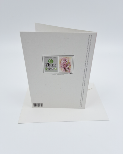 Greeting card apple blossom (F11659)