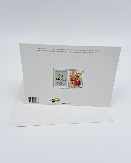 Greeting card red roses Muriël (F11673)