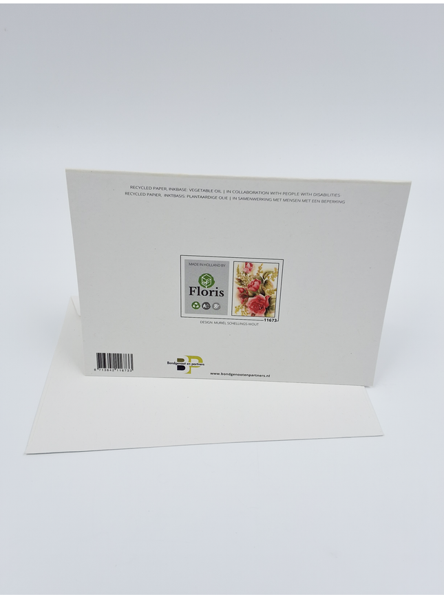 Carte de vœux roses rouges Muriel