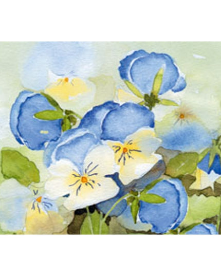 Greeting card blue violets 1 (F11706)