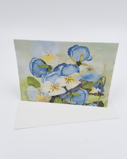 Greeting card blue violets 1 (F11706)