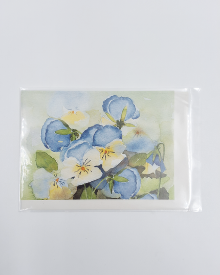 Greeting card blue violets 1 (F11706)