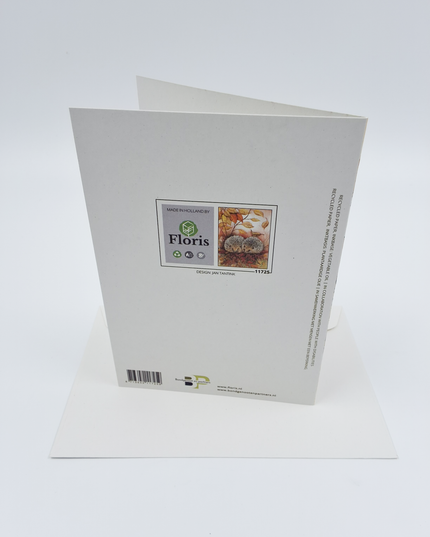 Greeting Card 2 hedgehogs Jeanine (F11725)