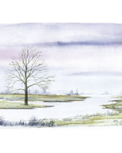 Greeting card river condolence (F11763)