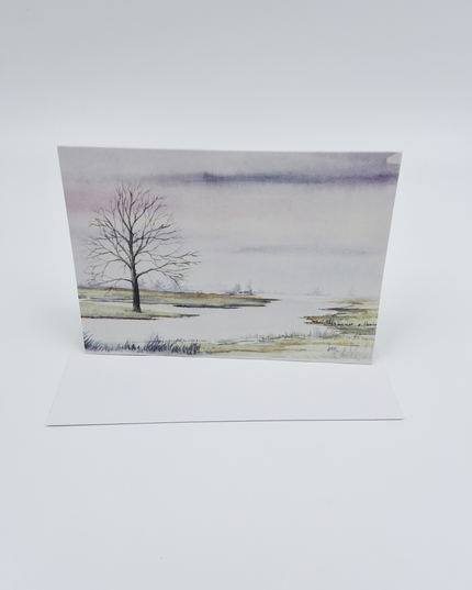 Greeting card river condolence (F11763)