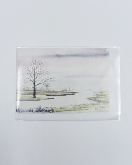Greeting card river condolence (F11763)