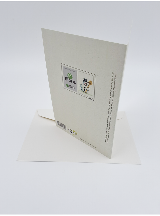 Wenskaart sneeuwpop 15 (F11854)