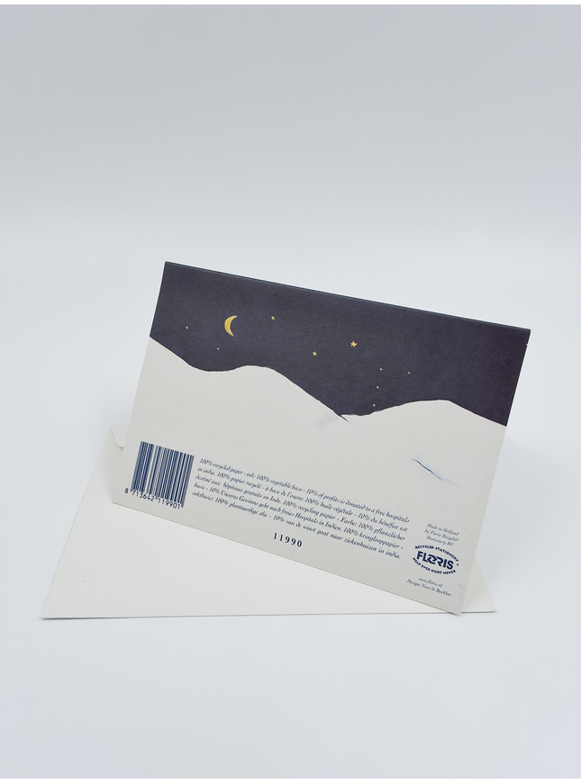 carte de vœux bougie pingouin