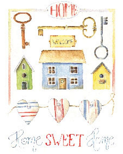 Greeting card moving, home sweet home (F12069)