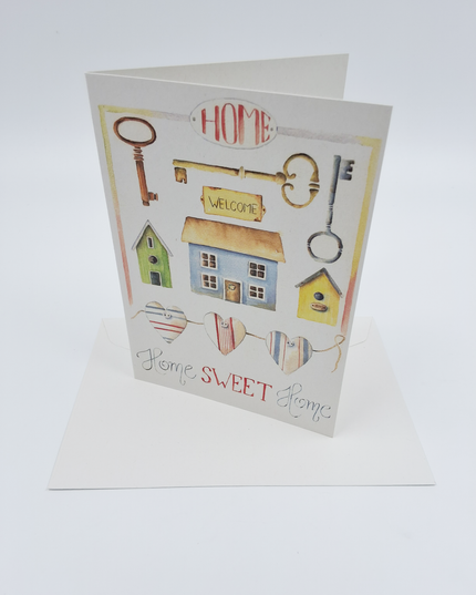 Greeting card moving, home sweet home (F12069)