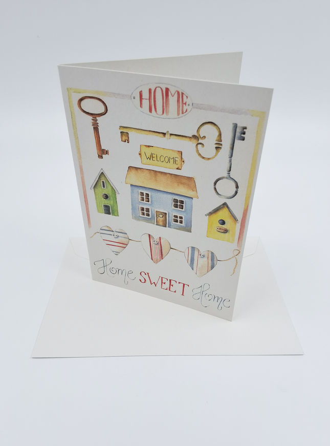 Wenskaart verhuis, home sweet home (F12069)