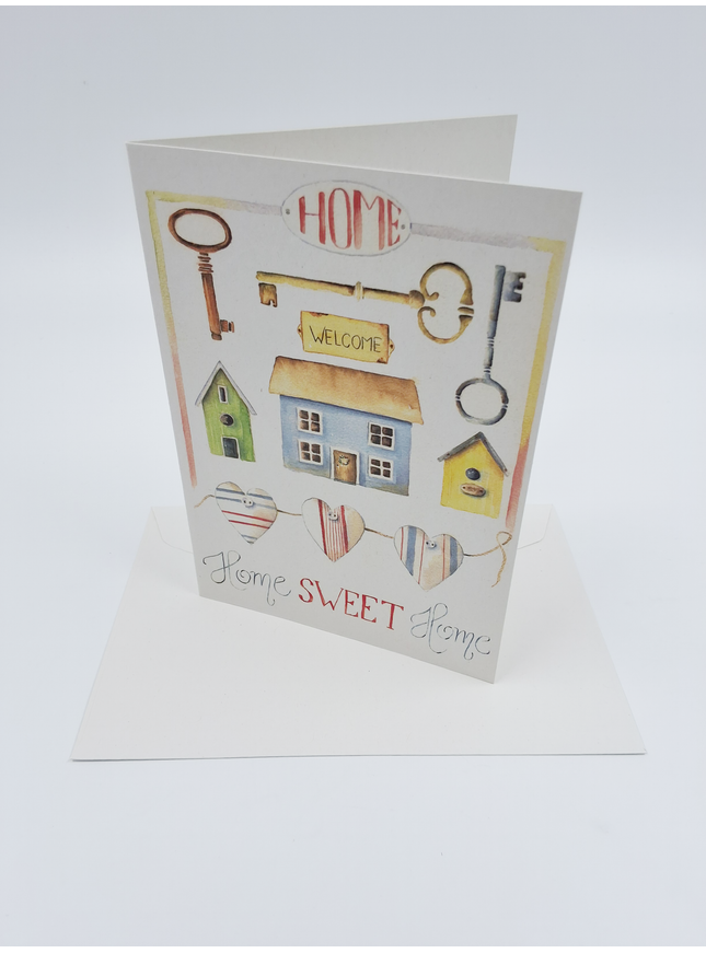 Wenskaart verhuis, home sweet home (F12069)