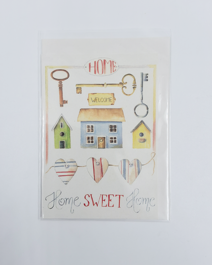 Greeting card moving, home sweet home (F12069)